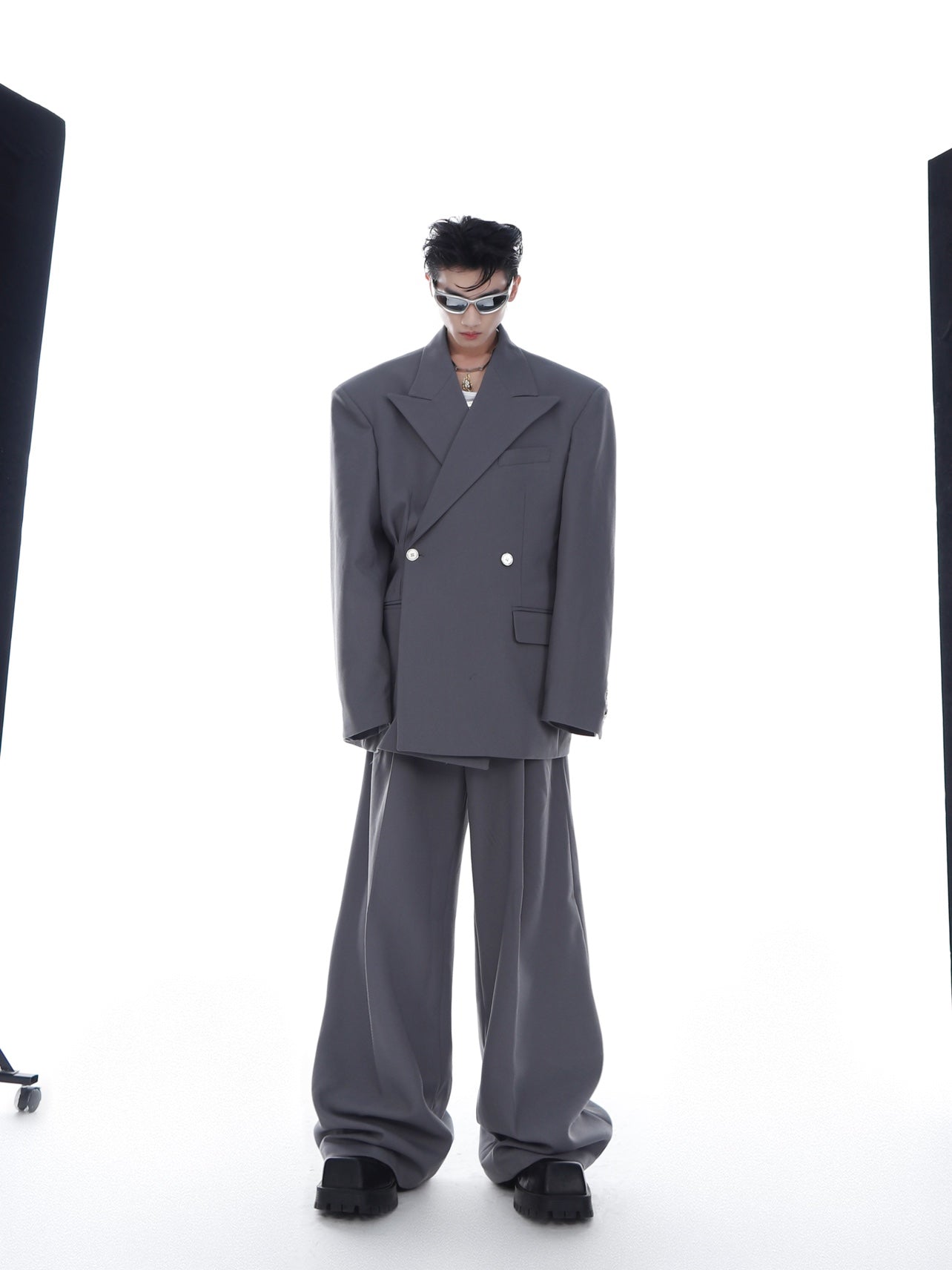 Fold Pleated Trousers Korean Street Fashion Pants By Argue Culture Shop Online at OH Vault