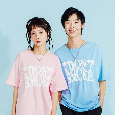 Cloud Logo T-Shirt Korean Street Fashion T-Shirt By Donsmoke Shop Online at OH Vault