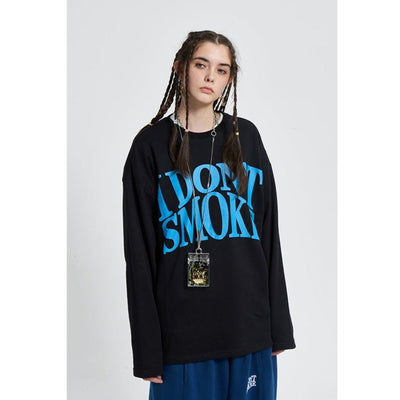 Standard Logo Longsleeve T-Shirt Korean Street Fashion T-Shirt By Donsmoke Shop Online at OH Vault