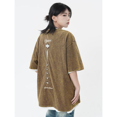 Bones Ripped Fabric T-Shirt Korean Street Fashion T-Shirt By Made Extreme Shop Online at OH Vault