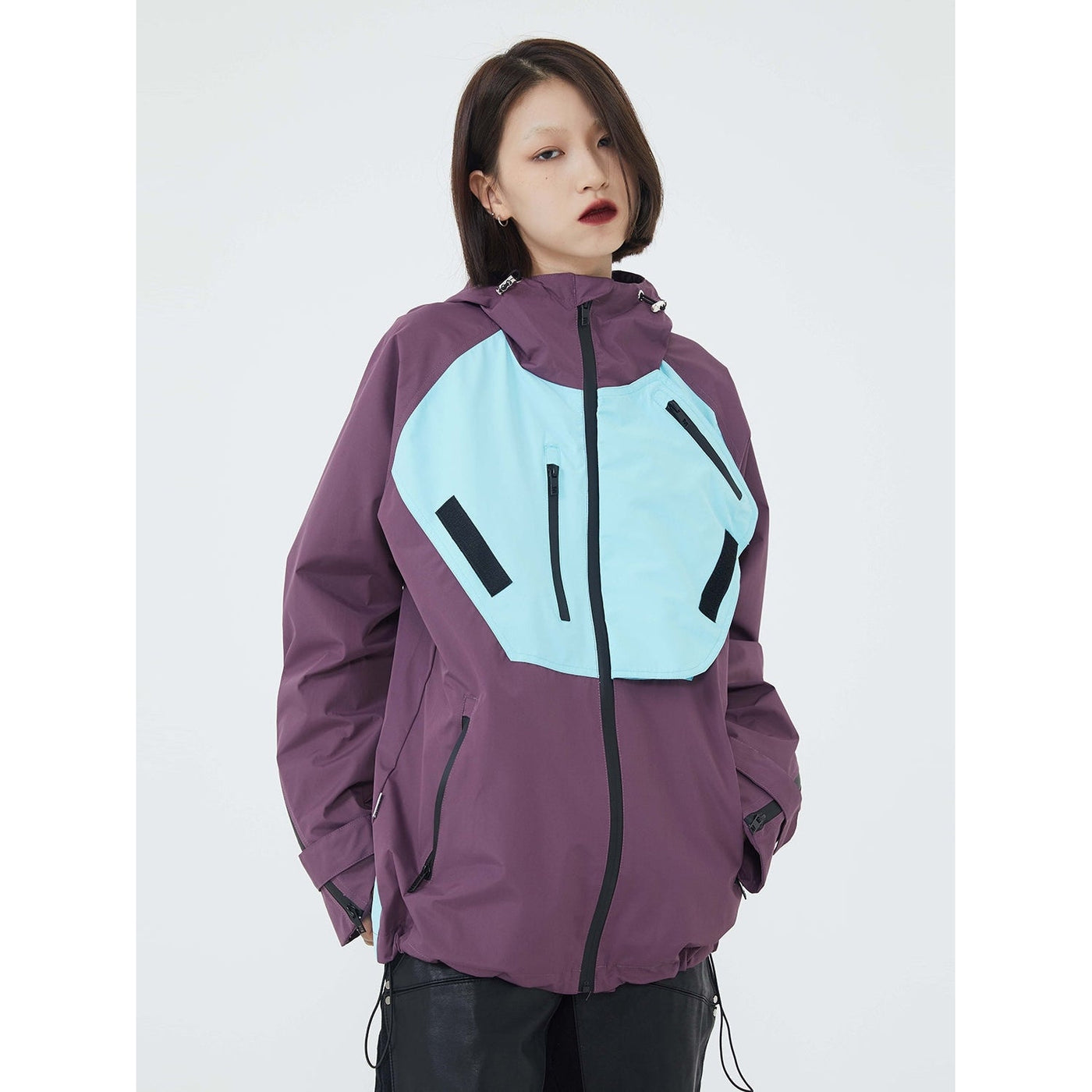 Cutout Style Windbreaker Jacket Korean Street Fashion Jacket By Made Extreme Shop Online at OH Vault