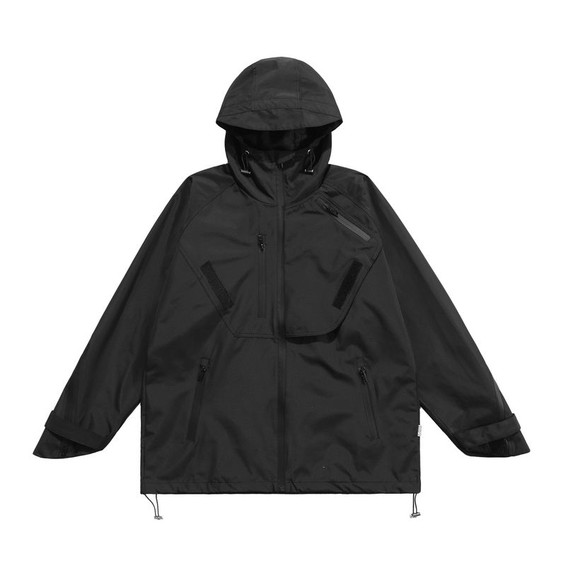 Cutout Style Windbreaker Jacket Korean Street Fashion Jacket By Made Extreme Shop Online at OH Vault