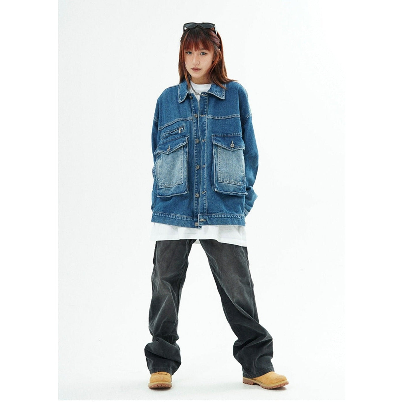 Flared Leg Cargo Pants Korean Street Fashion Pants By Made Extreme Shop Online at OH Vault