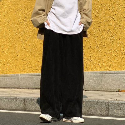 Loose Corduroy Pants Korean Street Fashion Pants By Made Extreme Shop Online at OH Vault