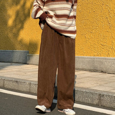 Loose Corduroy Pants Korean Street Fashion Pants By Made Extreme Shop Online at OH Vault