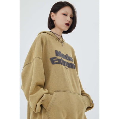 Smoke Effect Logo Hoodie Korean Street Fashion Hoodie By Made Extreme Shop Online at OH Vault