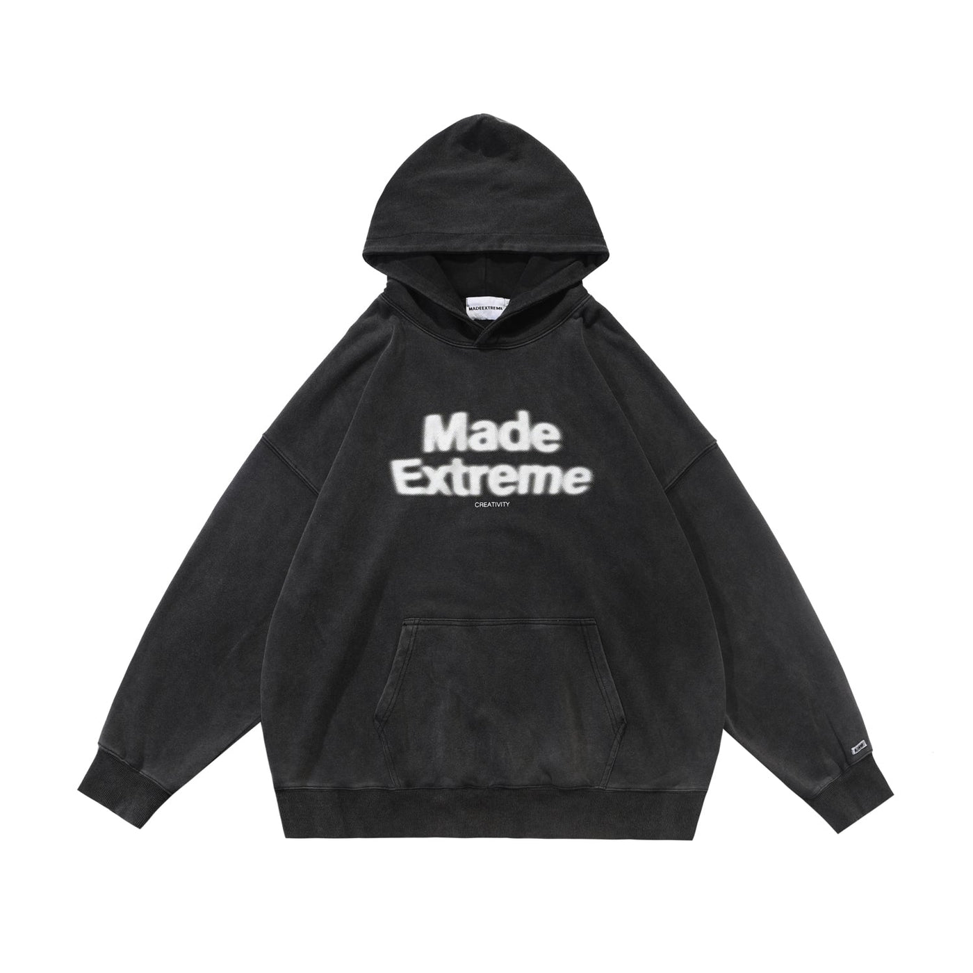 Smoke Effect Logo Hoodie Korean Street Fashion Hoodie By Made Extreme Shop Online at OH Vault