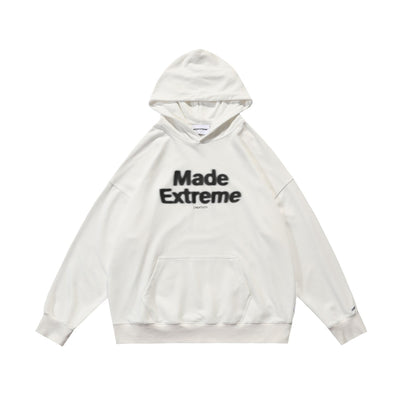 Smoke Effect Logo Hoodie Korean Street Fashion Hoodie By Made Extreme Shop Online at OH Vault