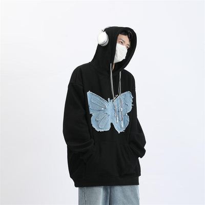 Butterfly Drawstring Hoodie Korean Street Fashion Hoodie By MaxDstr Shop Online at OH Vault