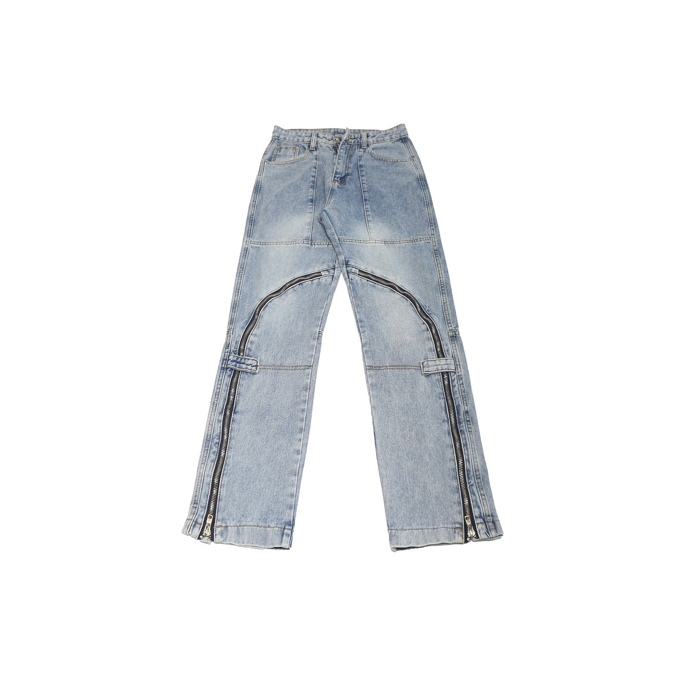 Rogue Zipper Jeans Korean Street Fashion Jeans By Poikilotherm Shop Online at OH Vault