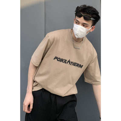 Standard Logo T-Shirt Korean Street Fashion T-Shirt By Poikilotherm Shop Online at OH Vault