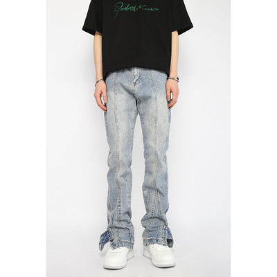 Subtle Fade Jeans Korean Street Fashion Jeans By Poikilotherm Shop Online at OH Vault