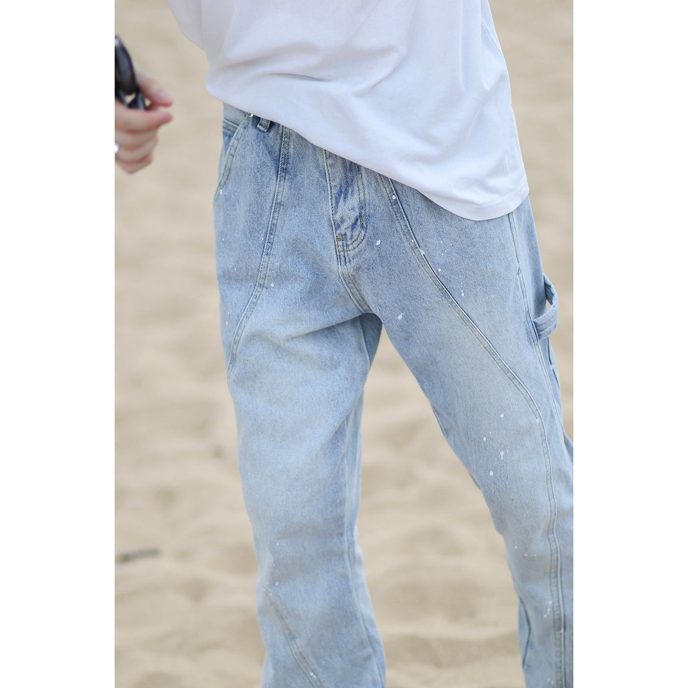 Tattered Hem Style Jeans Korean Street Fashion Jeans By Poikilotherm Shop Online at OH Vault