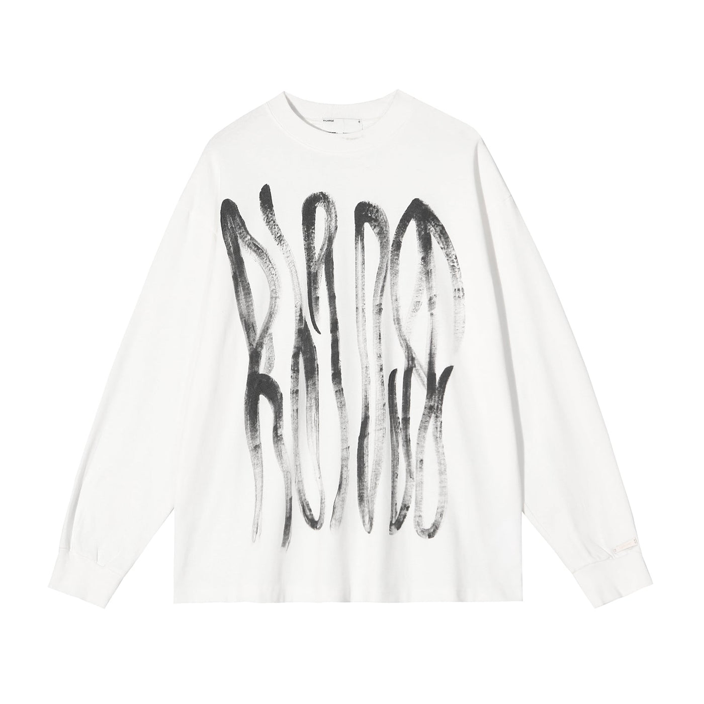 Charcoal Pencil Strokes Crewneck Korean Street Fashion Crewneck By R69 Shop Online at OH Vault