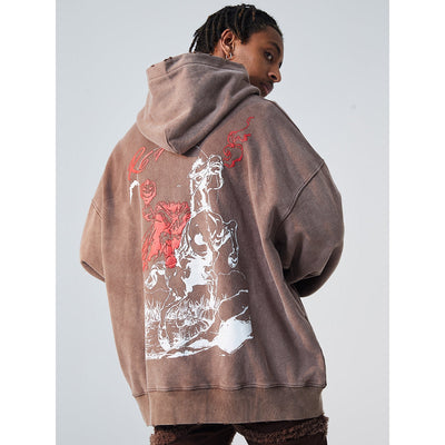 Embroidered Old English Hoodie Korean Street Fashion Hoodie By R69 Shop Online at OH Vault