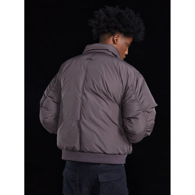 Three Zippers Puffer Jacket Korean Street Fashion Jacket By R69 Shop Online at OH Vault