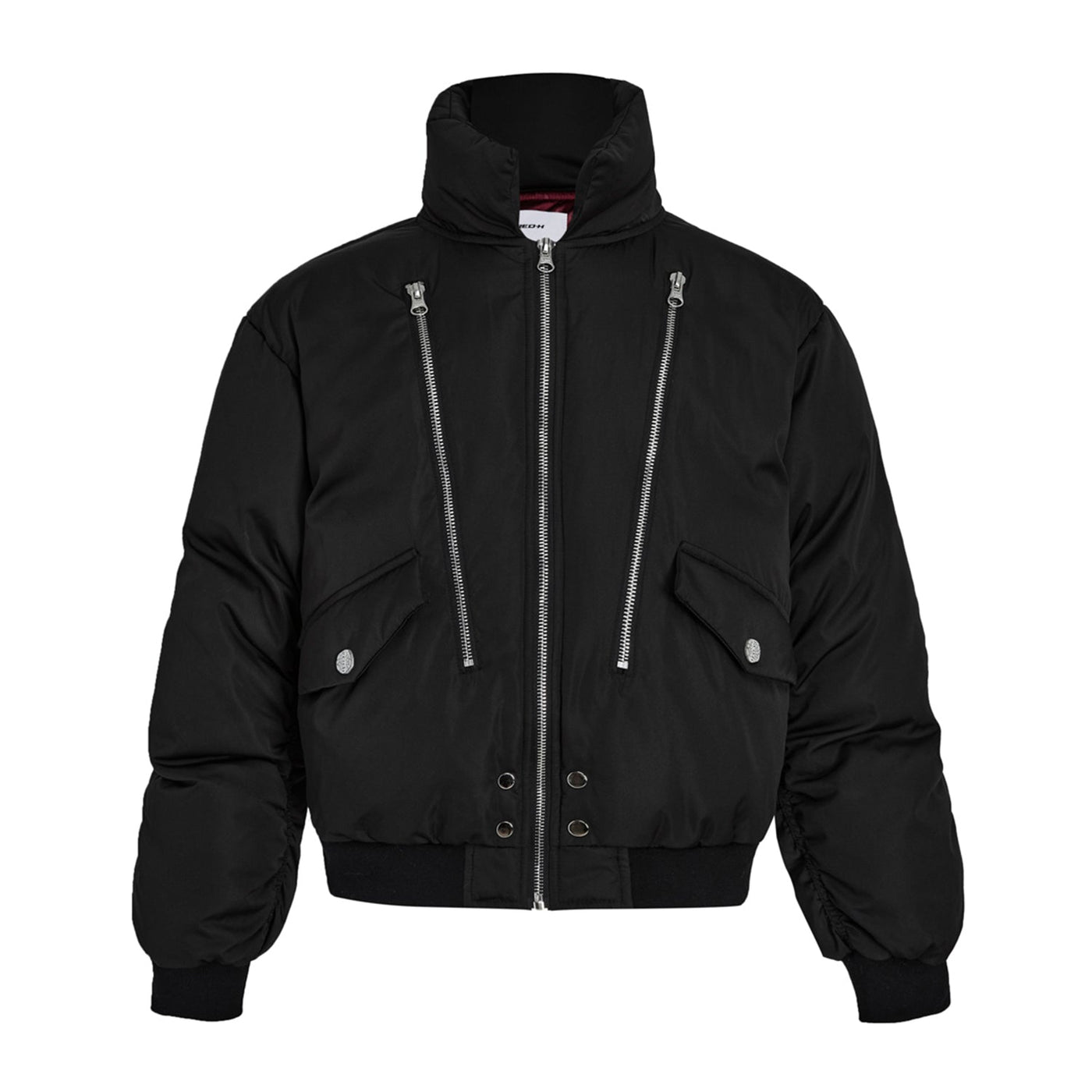 Three Zippers Puffer Jacket Korean Street Fashion Jacket By R69 Shop Online at OH Vault